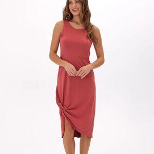 Threads 4 Thought Lula Luxe Jersey Knotted Midi Dress Size Small NWOT